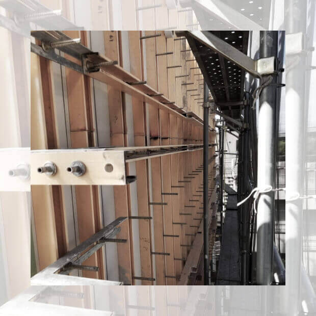 1F壁カタワク締め固め