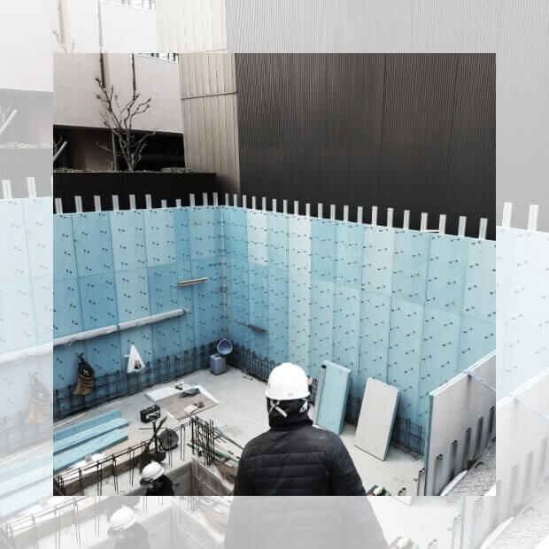 無足場工法施工状況